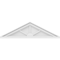 Ekena Millwork Peaked Cap 3 Spoke Architectural Grade PVC Pediment, 32"W x 9"H x 2"P (Pitch 6/12) PEDPS032X090PKC03 - alternate 4